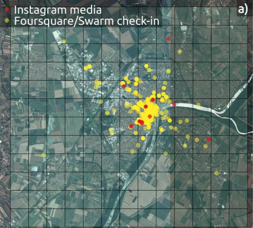 Instagram and Foursquare